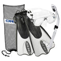 Cressi Marea Mask - Supernova Dry Snorkel - Palau SAF Fins Snorkel Set - DIPNDIVE