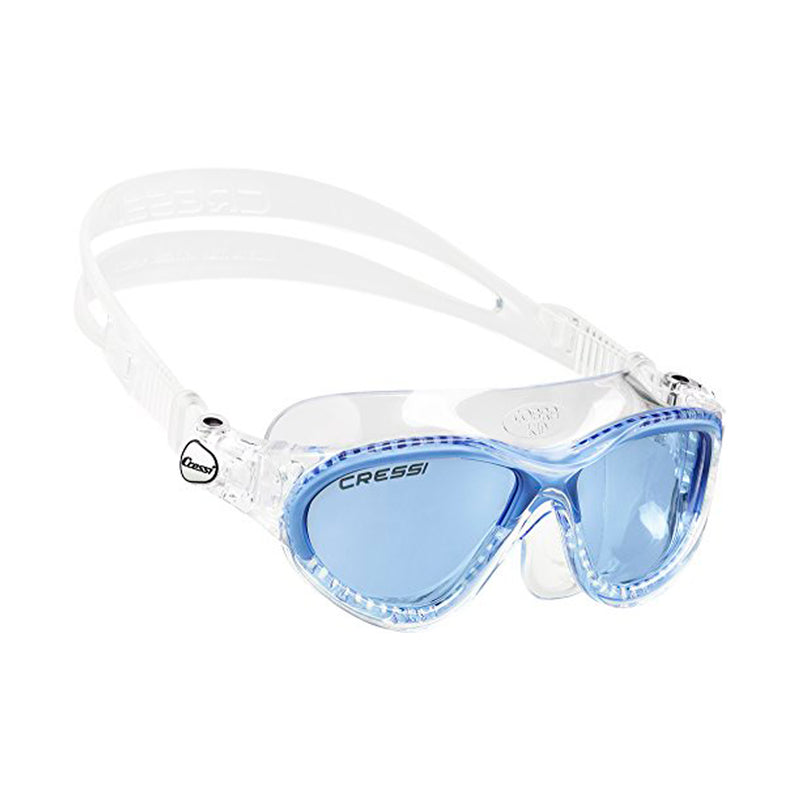 Used Cressi Mini Cobra, clear/blue, blue lens