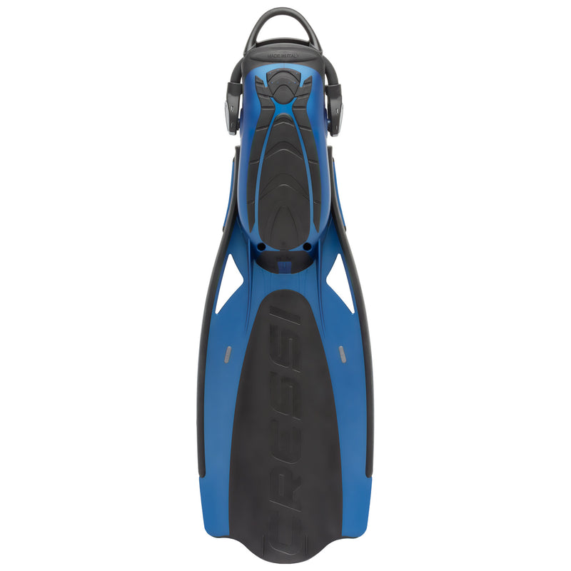 Used Cressi Thor EBS Dive Fins - Blue / Silver, Size: Large - DIPNDIVE