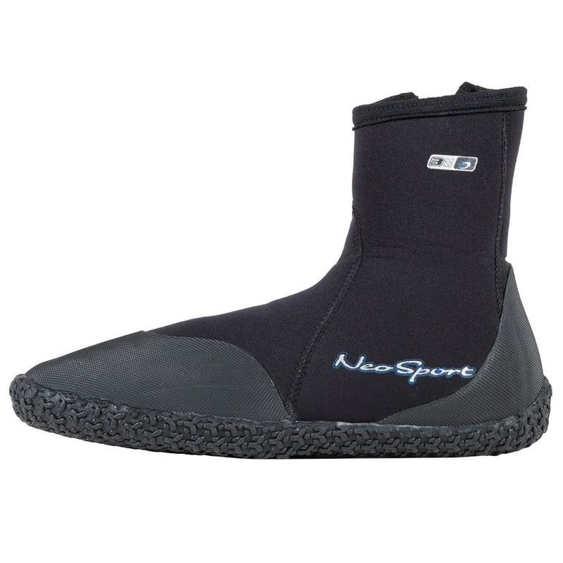 Used Neo Sport 3mm Hi Top Zipper Dive Boots - Size 5