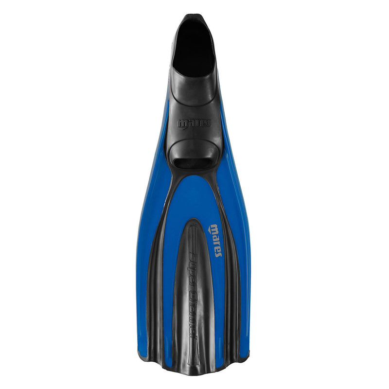 Open Box Mares Avanti Superchannel FF Full Foot Dive Fins - Blue - 5-6 - M / 6-7 -W