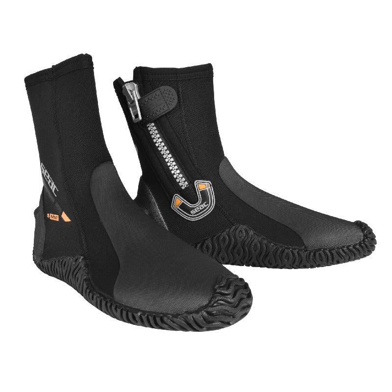 Seac 5mm Neoprene Basic HD Scuba Boots with Side Zipper
