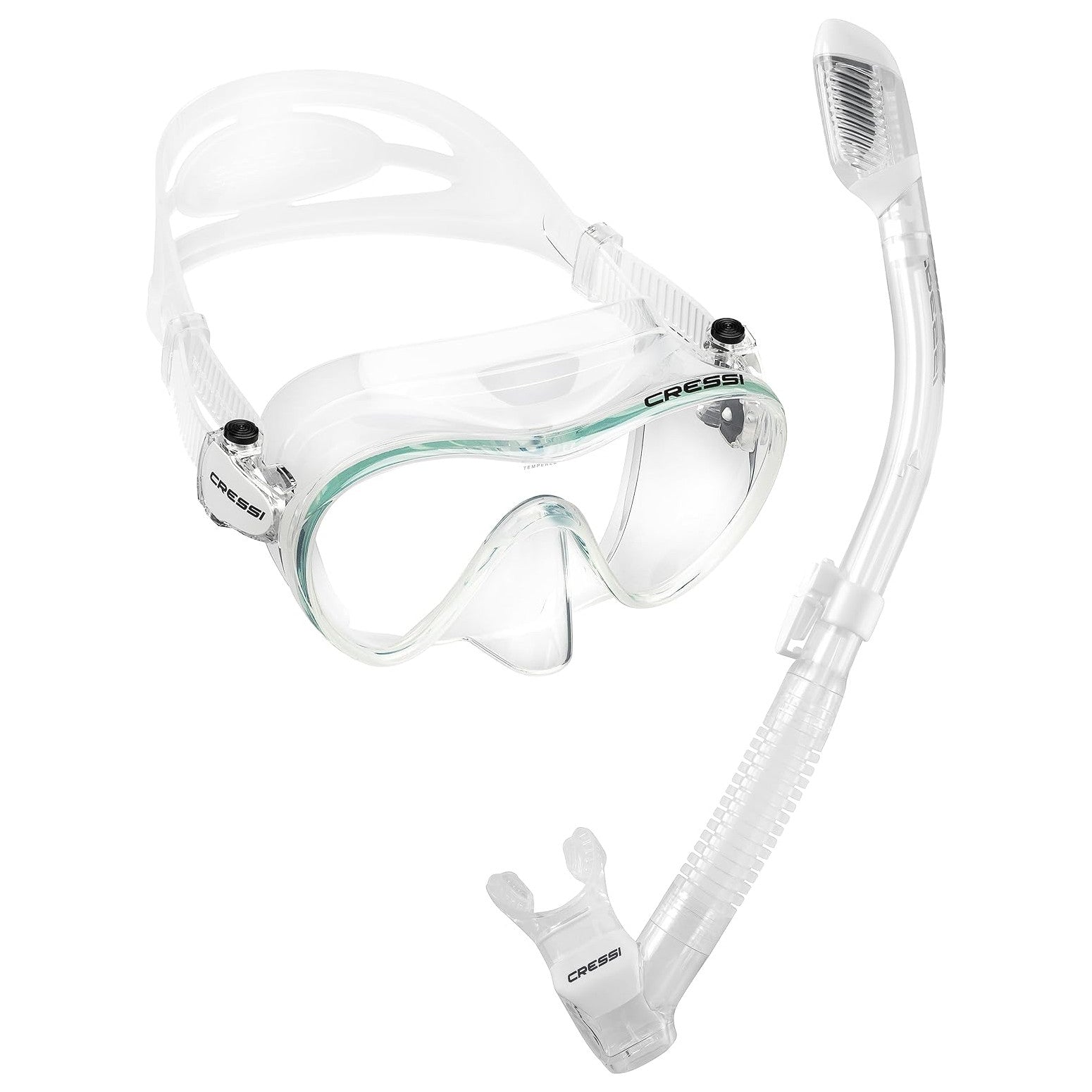 Cressi Frameless Dive Mask and Supernova Dry Snorkel Combo - DIPNDIVE