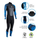 Aqua Lung 3mm Men Hydroflex Dive Wetsuit - DIPNDIVE