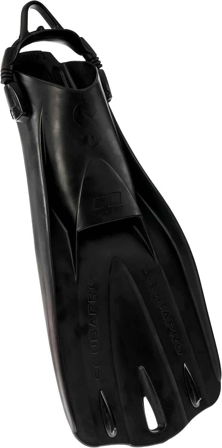 Open Box Scubapro GO Sport Gorilla Diving Fins - Black - Large - DIPNDIVE