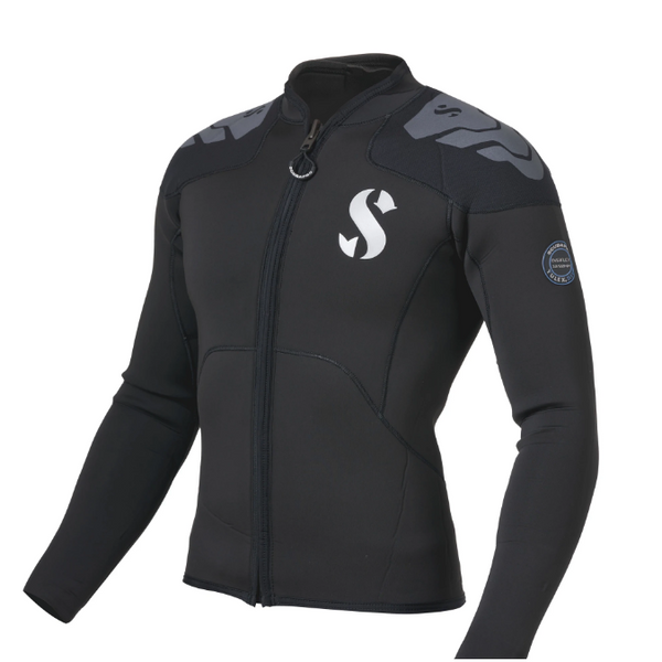 Open Box ScubaPro EVERFLEX YULEX DIVE LONG SLEEVE TOP, MEN, 3MM- Large - DIPNDIVE