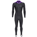 Used NeoSport Unisex Full Body Sport Skin Suit - Black / Lavender - X-Large - DIPNDIVE