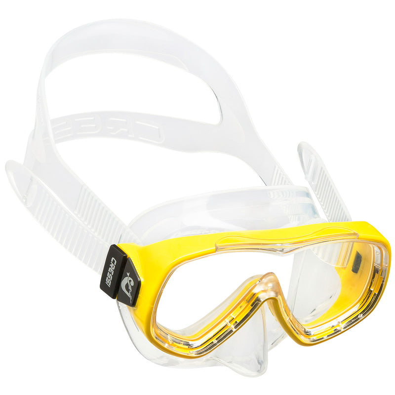 Used Cressi Piumetta Dive Mask - Clear / Yellow