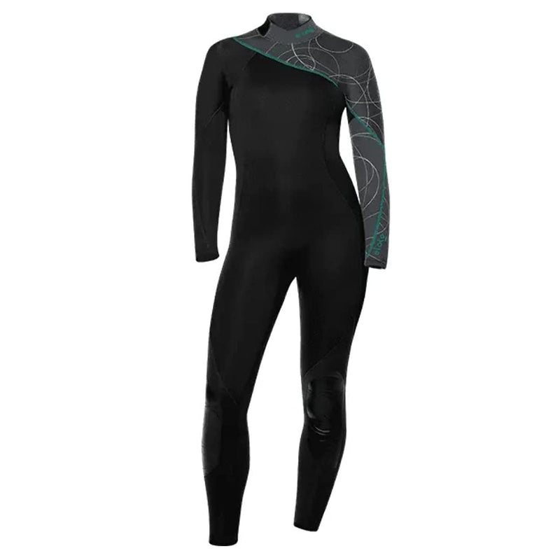 Used Bare 7mm Womens Elate Dive Wetsuit-Grey-08 - DIPNDIVE