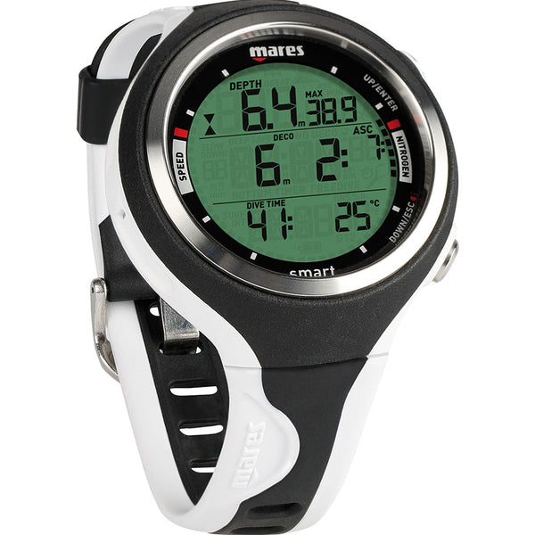 Open Box Mares Smart Wrist Scuba Dive Computers-Black / White - DIPNDIVE