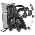 Cressi Marea Mask - Supernova Dry Snorkel - Palau Fins Snorkel Set - DIPNDIVE