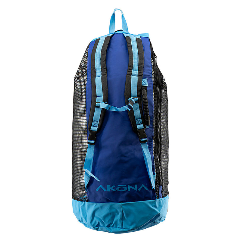 Used Akona Huron DX Heavy Duty Mesh Backpack with Dry Bag - Blue