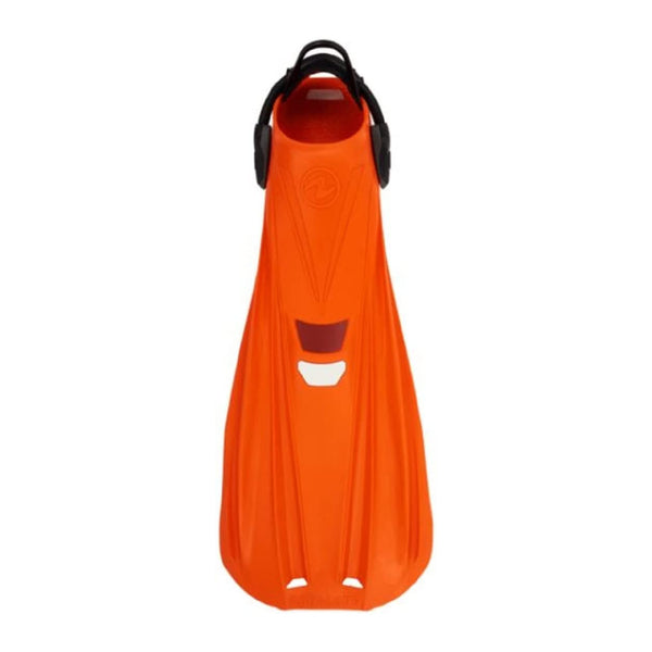 Open Box Aqua Lung Storm Max Scuba Dive Fins - Orange/White - Large - 9.5-11.5 - DIPNDIVE