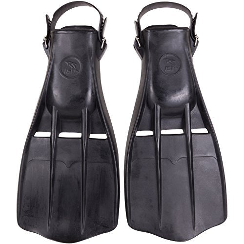 Used IST Deep sea scuba diving military fins - rubber rocket, XL - DIPNDIVE