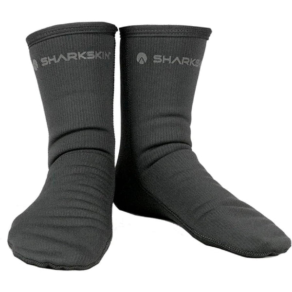 Open Box Sharkskin Titanium 2 Chillproof Dive Socks - Black - 2X-Large