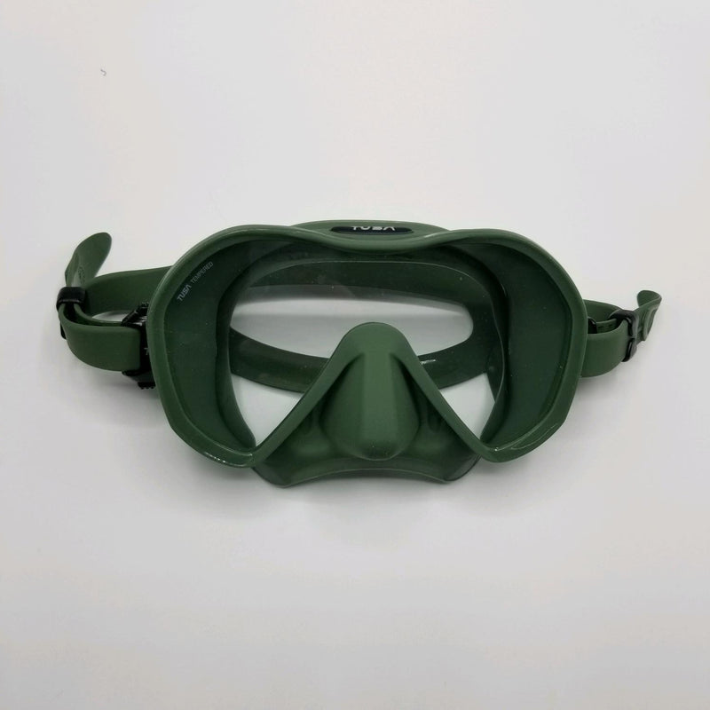 Used Tusa Zensee Scuba Diving Mask - Khaki