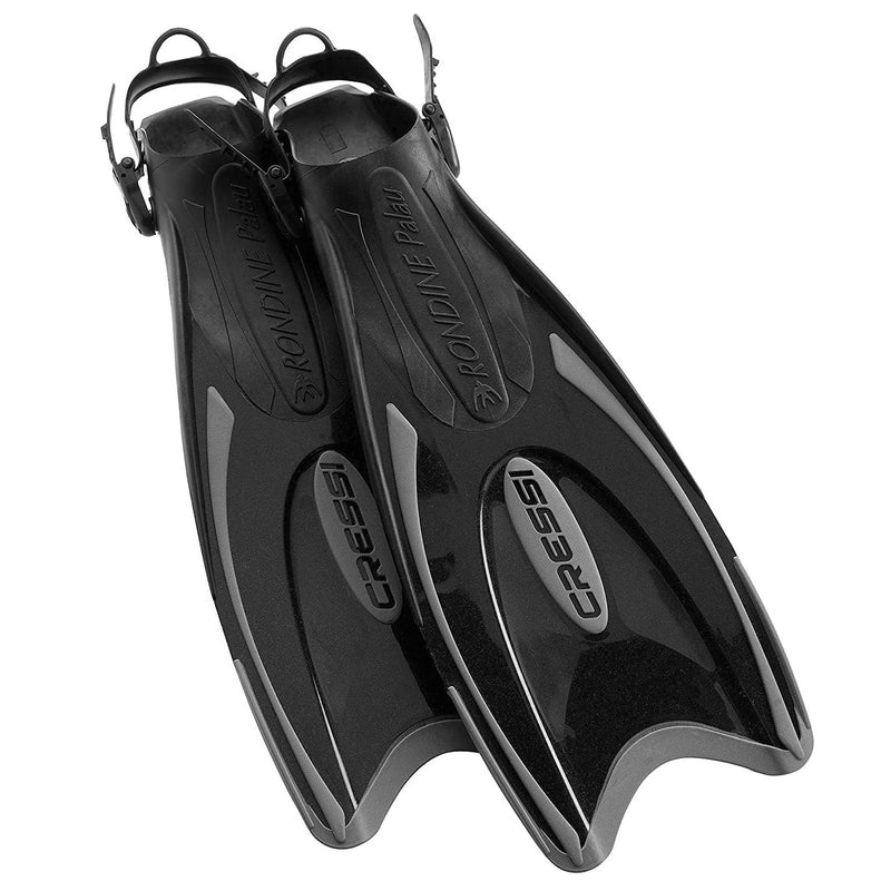 Used Cressi Palau Open Heel Fins - Black/Titanium - Large/X-Large