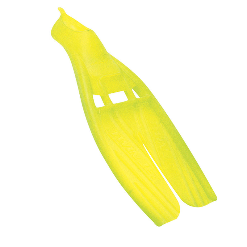 Open Box ScubaPro Twin Jet Full Foot Scuba Diving Fins - Yellow - Size 7/8