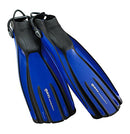 Open Box Mares Avanti Quattro Plus Open Heel Bungee Strap Fin, Blue, X-Large- US:10.5-13.5 - DIPNDIVE
