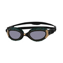 Zoggs Predator Flex Titanium Reactor Adult Googles - Black/Gold/Titanium Reactor - DIPNDIVE