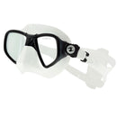 Used Aqua Lung Micromask X Scuba Dive Mask - White/Black - DIPNDIVE