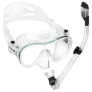 Used Cressi Frameless Dive Mask and Supernova Dry Snorkel Combo-Clear - DIPNDIVE