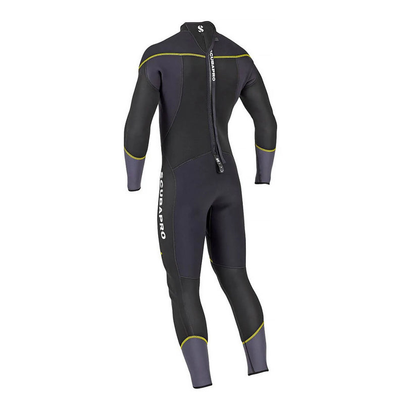 Open Box ScubaPro Men's Sport Steamer 3mm Bzip Wetsuit - Black/Yellow - XXLarge - DIPNDIVE