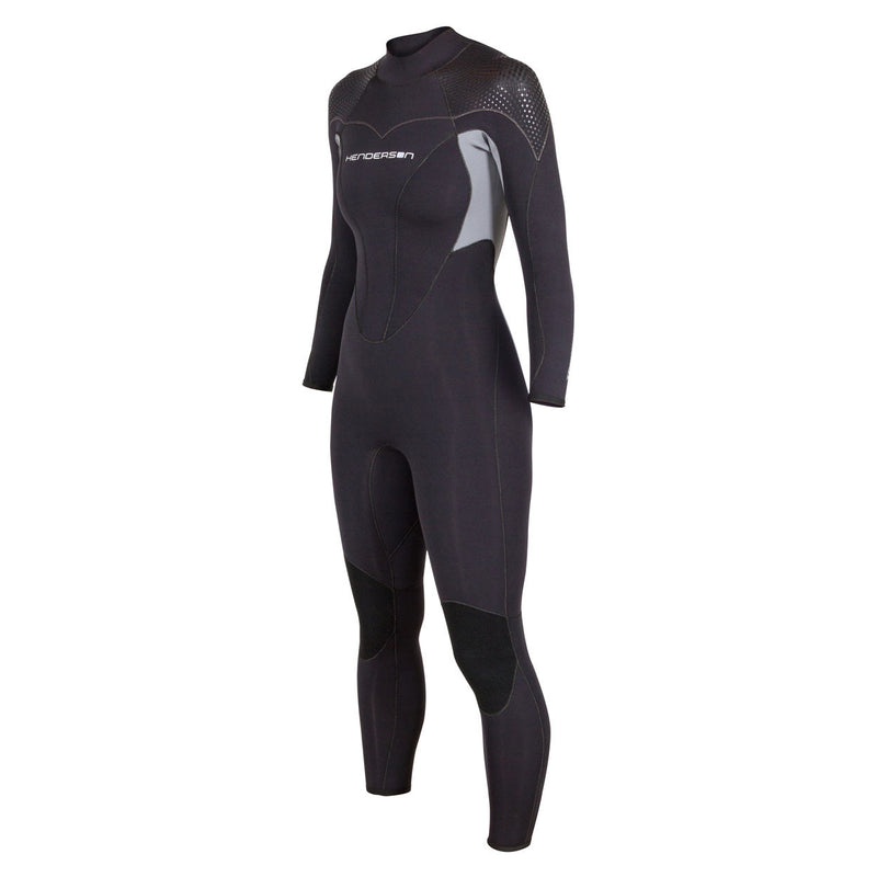 Used Henderson 5mm Women's Thermoprene Pro Back Zip Wetsuit - Black - Size 6
