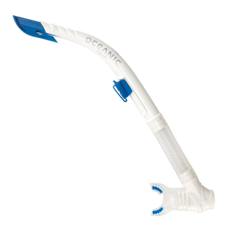 Used Oceanic Arid Extra Dry-Top Snorkel -- OC Blue/Clear - DIPNDIVE