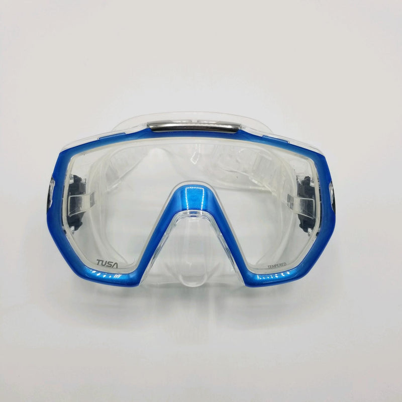 Used Tusa M-1003 Freedom Elite Dive Mask-Fish Tail Blue - DIPNDIVE