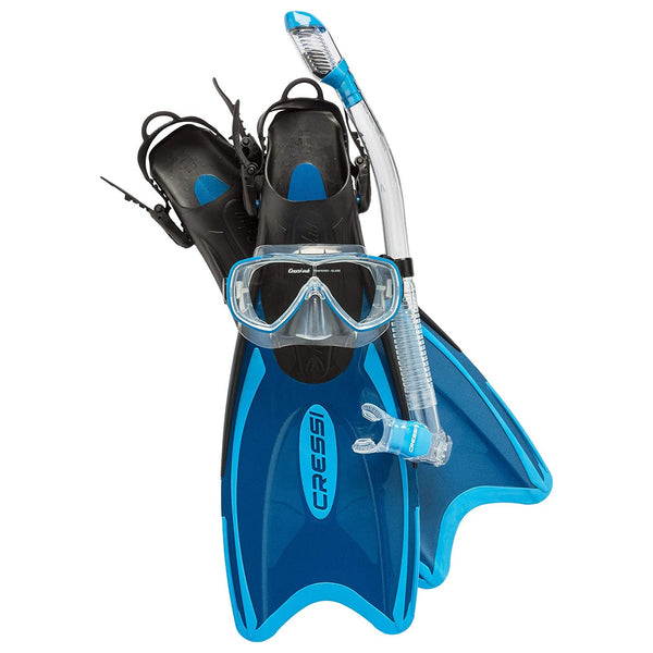 Open Box Cressi Palau Laf Set - Blue, Size: Large/X-Large - DIPNDIVE