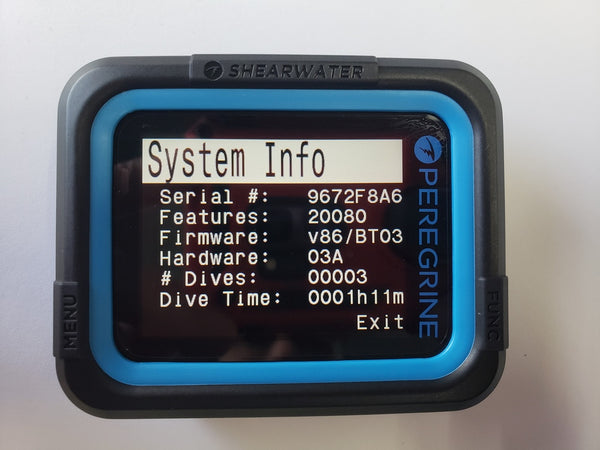 USED Shearwater Research Peregrine Dive Computer - DIPNDIVE