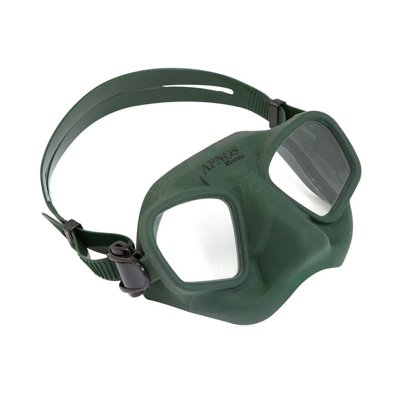 Used XS Scuba Apnos Freediving Mask - Green - DIPNDIVE