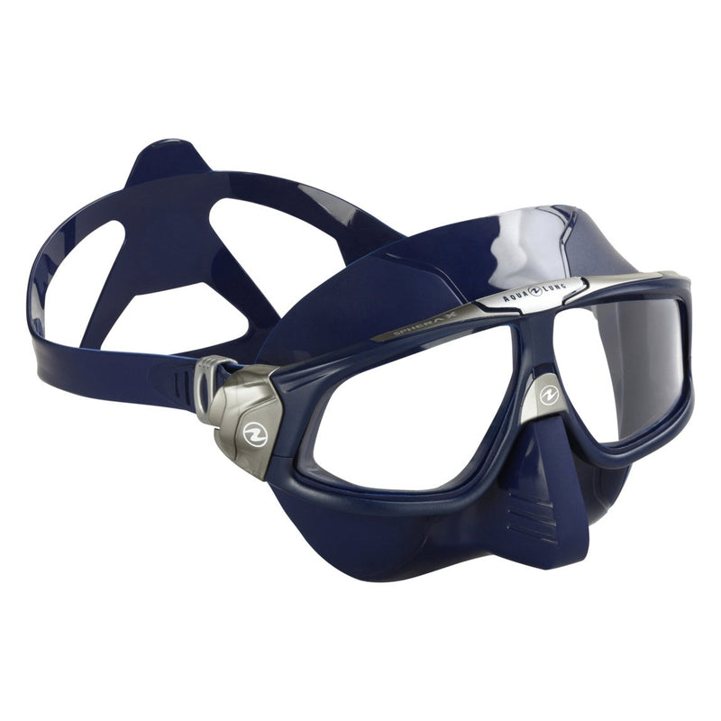 Used Aqua Lung Sphera X Scuba Freediving Mask - Navy Blue - DIPNDIVE