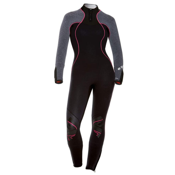 Open Box Bare 3/2mm Womens Nixie Ultra Dive Wetsuit-Grey Heather -08 - DIPNDIVE