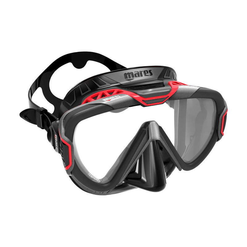 Used Mares Pure Wire Scuba Mask - Red / Black - DIPNDIVE