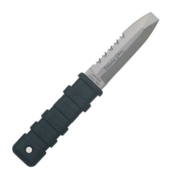 Deep See EZ Lock Stainless Steel Scuba Knife - Blunt Tip - DIPNDIVE