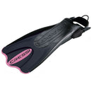 Used Cressi Palau Saf Open Heel Fins - Pink - Small / Medium - DIPNDIVE