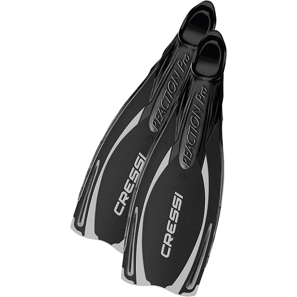 Used Cressi Reaction Pro Full Foot Fins - Black - 7-8 - 40/41 - DIPNDIVE