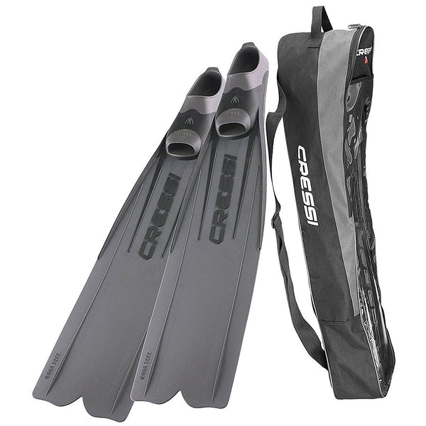 Open Box Cressi Men's Gara 3000 LD Long Distane Long Blade Diving Fins, 8-9 (with Bag) - DIPNDIVE