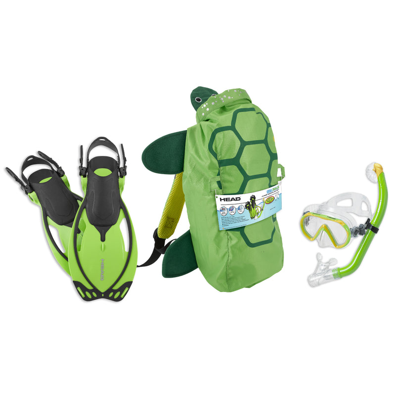 Open Box Mares Kids Sea Pals Character Set - Lime, Size Small/9-13 - DIPNDIVE