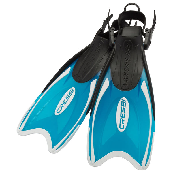 Used Cressi Kids Mini Palau Fins - Aquamarine, Size: 32/35 - DIPNDIVE