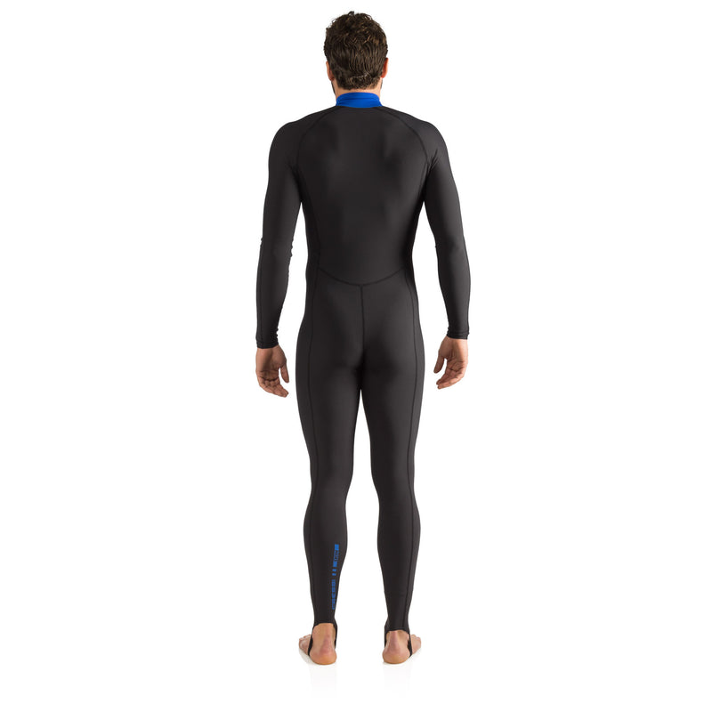 Open Box Cressi Skin Scuba Dive Full Suit - Black/Blue - XX-Large - DIPNDIVE