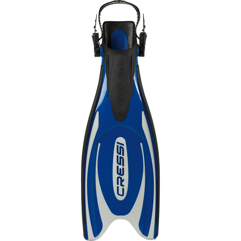 Used Cressi Frog Plus Open Heel Fins - Blue-Medium/Large - DIPNDIVE