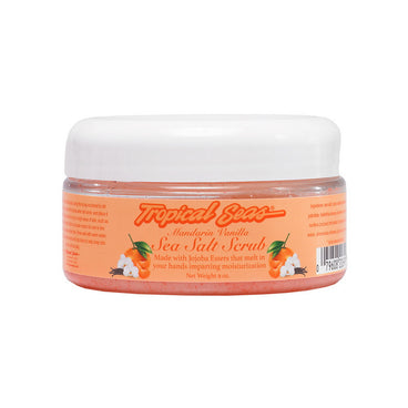Land Shark Tropical Seas Mandarin Vanilla Sea Salt Scrub 9oz - DIPNDIVE