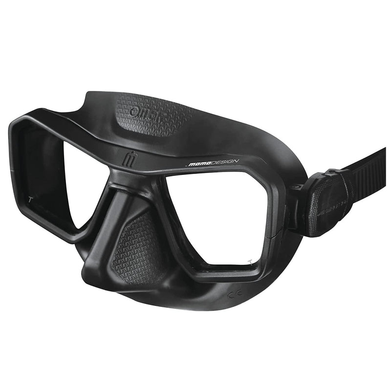 Open Box Omer Aqua Black Scuba Dive Mask - DIPNDIVE