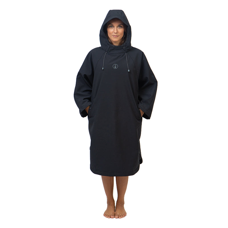 Used Fourth Element Storm All Weather Poncho - Black - Size: Large - DIPNDIVE