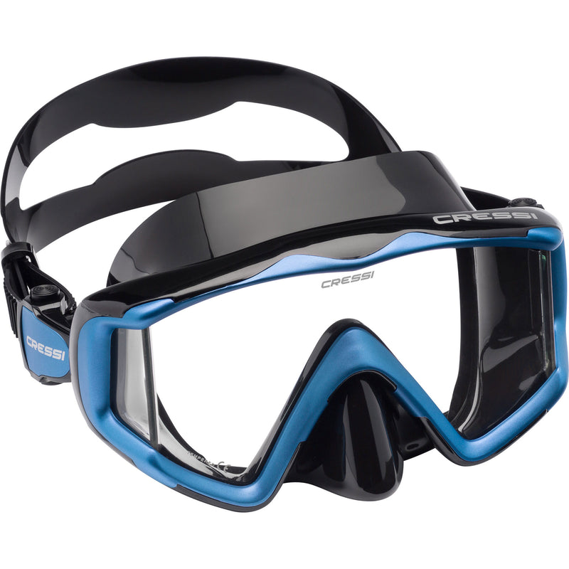 Open Box Cressi Liberty Triside SPE Dive Mask - Black/Sapphire - DIPNDIVE