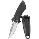Open Box Tusa Mini Knife Great For BC Attachment - Dive Knife Black - DIPNDIVE