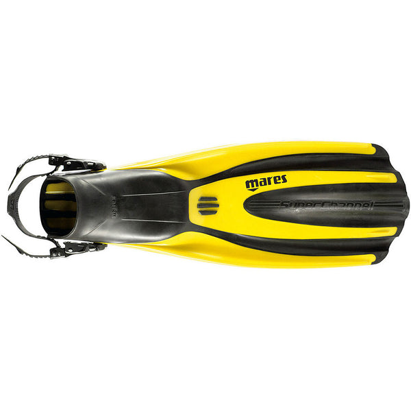 Used Mares Avanti Super-Channel Open Heel Fins - Yellow - Regular - US M:8.5-10 - DIPNDIVE